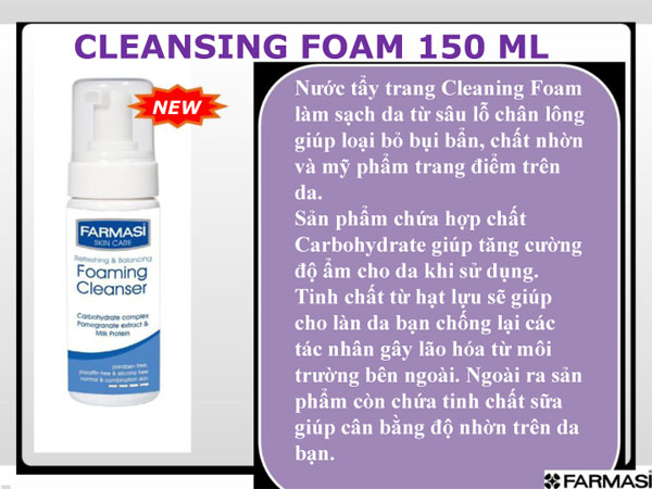 Nước Tẩy Trang Cleansing Foam 150L Cho Da Thường